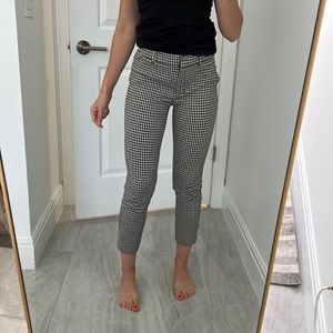 Dress pants, checkered black and white